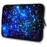 Waterfly&reg; Fashion Shinny Stars 12.5" 13" 13.1" 13.3" Inch Laptop Notebook Netbook Computer Tablet PC Soft Neoprene Sleeve Case Bag Pouch Carrying Holder Protector for Apple Macbook Pro 13 Macbook Air 13.3" Macbook Unibody Sony VAIO T13 13.3" Lenovo ThinkPad X301 13.3" And Most 12.5" 13" 13.3" Laptop Ultrabook Chromebook Laptop