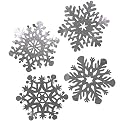 Silver Snowflakes Decoration- 15"