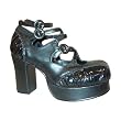 3 1/2 Inch Chunky Heel Platform Shoes Gothic Shoes
