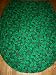 New Toilet Seat Lid Cover made from Green Red Christmas Holly fabric