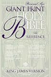 KJV Holy Bible Giant Print Reference, Personal Size Platinum Edition