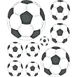 Instant Murals Soccer Wall Transfer Stickers - Sports Balls