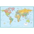 World Rolled Map (M Series World Wall Maps)