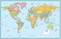 World Rolled Map (M Series World Wall Maps)