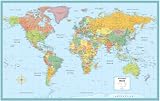 World Rolled Map (M Series World Wall Maps)