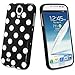Fosmon Galaxy S4 Case DURA Series Slim-Fit Case Protective Skin Cover for Samsung Galaxy S4 IV / I9500 - Polka Dots (Black)