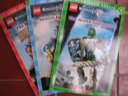 Lego Knight's Kingdom Reader Level 4 Box Set of 3 ; Dark Fortress, Grand Tournament, Search for the Kingdom