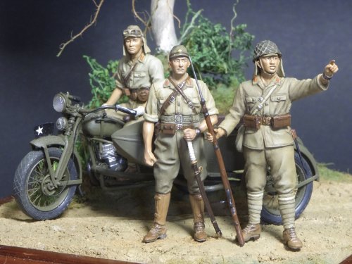 1\/35 日本陆军机动步兵セット3体セット 1\/35日