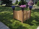 Custom Design Cedar Garden fence