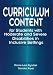 Book Curriculum Content for Students With Moderate and Severe Disabilities in Inclusive Settings