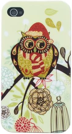 Meaci® Iphone 4 4s Unique Cute Night Owl Series Smooth Wear-resisting&bright Pattern Pc Case 1x Free Anti-dust Plug Stopper-random Color (Viii)