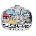 Choo Choo Train Vintage Pewter Belt Buckle