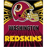 Washington Redskins Light Weight Fleece NFL Blanket (Shadow Series) (50x60)