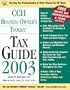 Cch Business Owner's Toolkit Tax Guide 2003