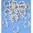 24 Split Rings Sterling Silver Beading Clasp Parts 8mm