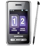 Samsung D980 Duos - Unlocked Dual Sim TriBand Cellular Phone - 5MP Camera, Touchscreen, FM Radio - International Version with No Warranty (Black)