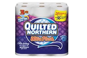 Quilted Northern Ultra Plush Bathroom Tissue, 18 Count (Pack of 2)