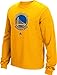 NBA Golden State Warriors Men's Full Primary Logo Long Sleeve Tee, Small, Gold
