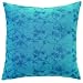 April Cornell Verse Cushion 16x16 - Turquoise
