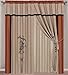 Chezmoi Collection Kariya 7-Piece Embroidery Bamboo Comforter Set, Queen, Rust/Light Taupe by Chezmoi Collection