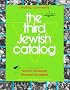 The Third Jewish Catalog: Creating Community : With a Cumulative Index to All 3 Catalogs