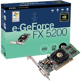 eVGA e-GeForce FX 5200 128 MB GPU