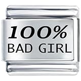 100% Bad Girl Italian Charms Bracelet Link