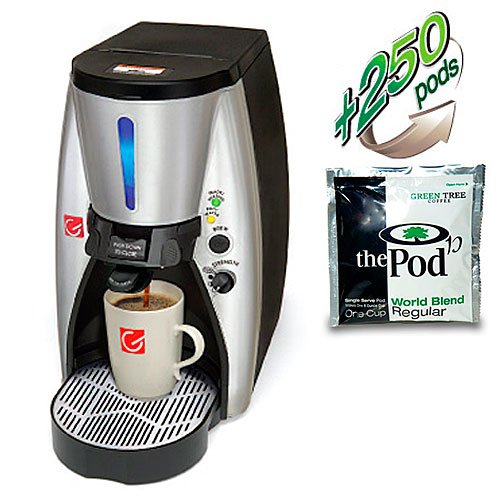 Grindmaster OPOD PrecisionBrewTM Single Cup Coffee / Tea Brewing System (includes 250 World Blend Regular Pods)