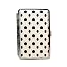 Metro Mini DOTZ POLKA DOT Metropolitan Designer Wallet Hard Case / Credit Card Case (White)