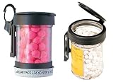 Stream Works Flip-Top Bait Jar Lid and Dispenser Bait Jar Dispenser