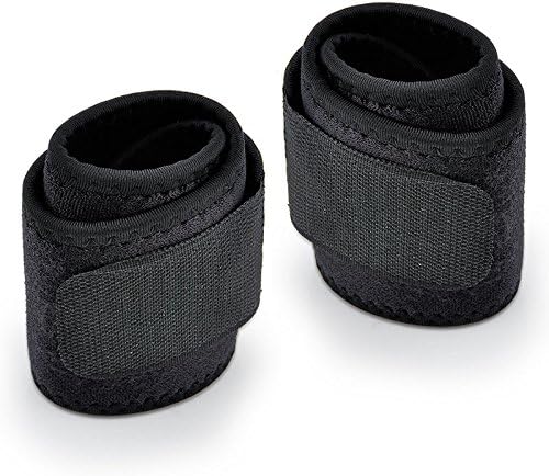 2 Pieces/1 Pair Wrist Guard Band Brace Support Carpal Tunnel RSI Pain Wraps Bandage (Black)