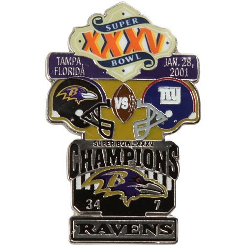 Baltimore Ravens Super Bowl XXXV Collectors Pin