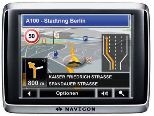 Navigon 2410 Navigationssystem (8,9 cm (3,5 Zoll), West & Osteuropa 40, TMC, Kompass-Fußgängernavigation)
