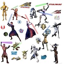 RoomMates RMK1382SCS Star Wars: The Clone Wars Glow in the Dark Wall Decals