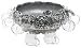 Kitchen & Housewares : Arthur Court Grape Punch Bowl with Cups and Ladle