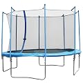 Trampoline Garden Outdoor Toy - 10ft Childrens Medium sized Trampoline With Enclosure