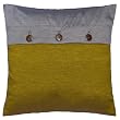 Decorative Handmade Golden Olive & Silver Thai Silk Cushion Cover / Pillow Sham