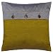 EXP Decorative Handmade Golden Olive & Silver Thai Silk Cushion Cover / Pillow Sham