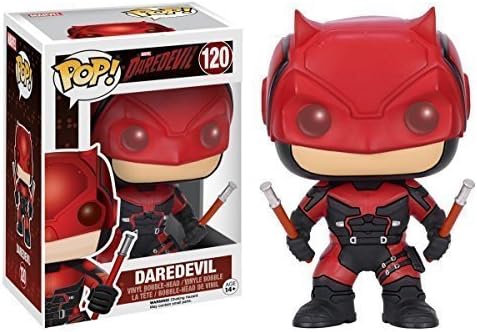Funko POP Marvel 3 3/4 Inch Daredevil TV-Daredevil Red Suit Action Figure Dolls Toys by Funko POP Toys