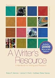 A Writer's Resource (spiral-bound) 2009 APA & MLA Update, Student Edition