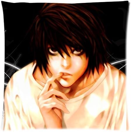 death note Zippered Throw Pillow Cases Cover Cushion Case 18x18 (Two sides)