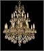 Crystorama Lighting Group 2724-OB-GT-MWP Olde Brass Baroque Twenty-Five Light Ornate ...