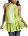 XOXO Juniors' Solid Lace Front Top