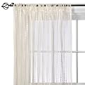 Home Decorative Burn Out Sheer - Cream