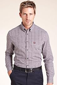 Blue Harbour Pure Cotton Long Sleeve Mini Gingham Checked Shirt
