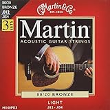 Martin M140PK3/3セットパック マーチン アコースティックギター弦
