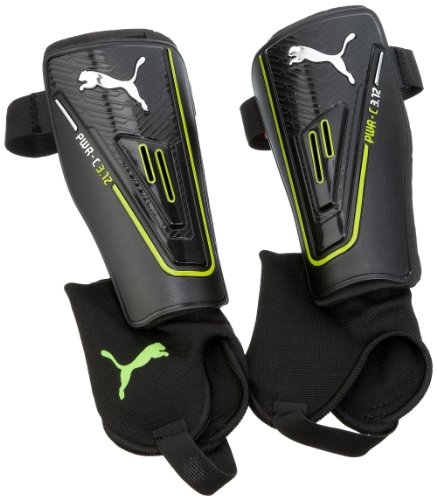 PUMA Schienbeinschoner PowerCat 3.12, metallic silver-black-lime punch-dark shadow, S, 030 Preisvergleich