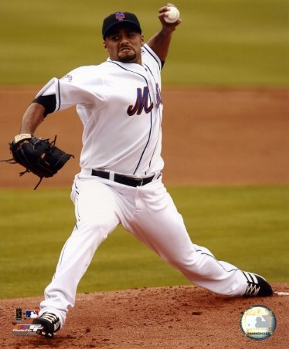 Johan Santana New York Mets 8x10 Photo (2008 Pitching)