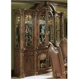 AICO 53006-24 / 53005-24 Monte Carlo China Cabinet in Classic Pecan