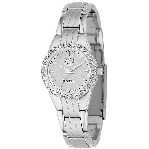 Fossil Auburn Tigers Ladies Stainless Steel Analog Glitz Watch